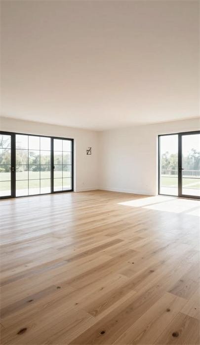 Grande divisão vazia antes do home staging – projeto Les Pins, Saint-Cyr-sur-Mer