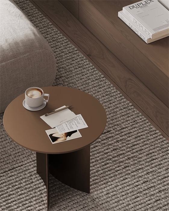 Détail de table d'appoint ronde – projet Le Phare, Toulon