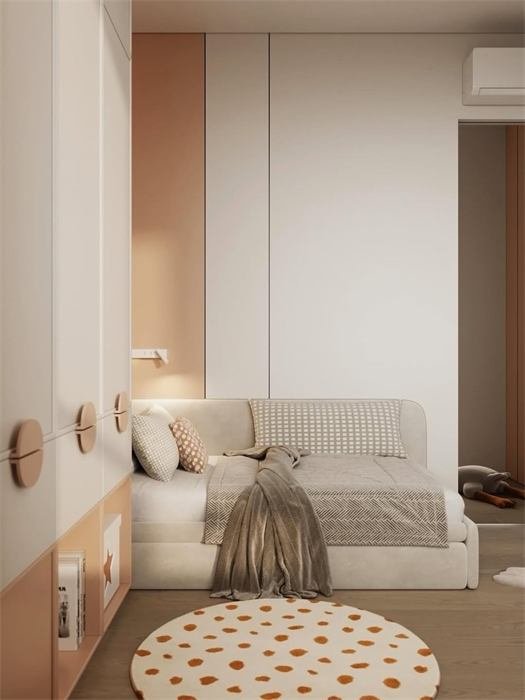 Cama-sofá e nichos – projeto Ponant, Toulon
